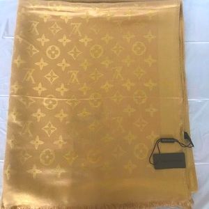 LOUIS VUITTON Monogram Scarf Shawl